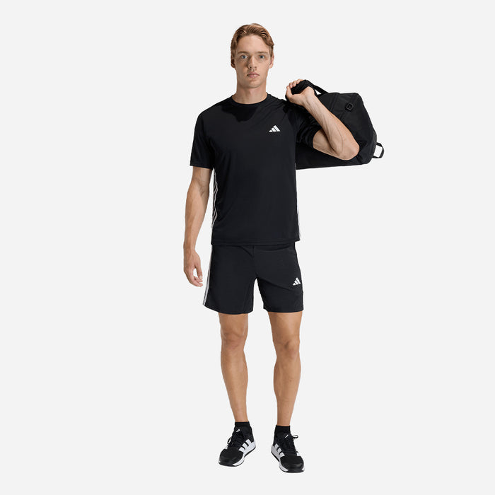 Quần Ngắn Thể Thao Nam Adidas Workout Essentials Base 3 Stripes Woven - Đen - Supersports Vietnam