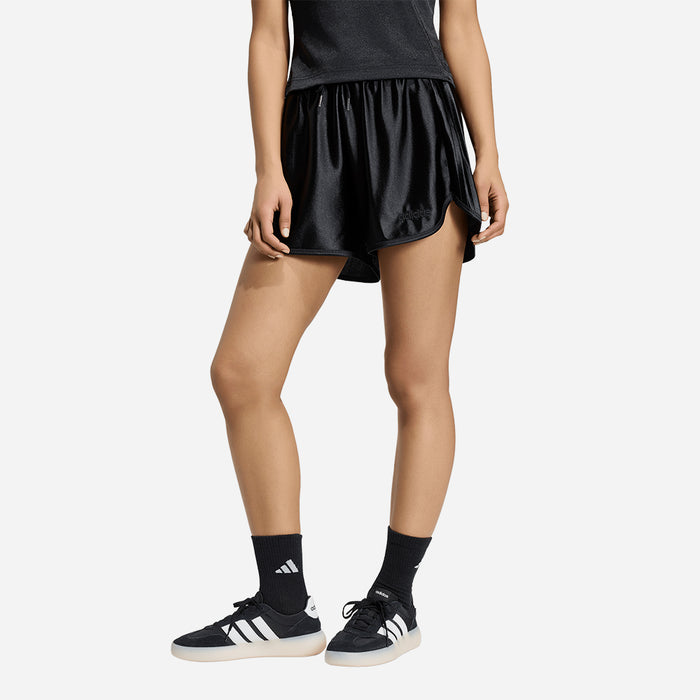 Quần Ngắn Thời Trang Nữ Adidas Seasonal Essentials Satin - Đen - Supersports Vietnam