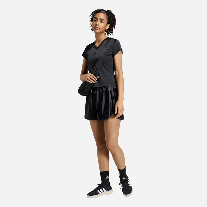 Quần Ngắn Thời Trang Nữ Adidas Seasonal Essentials Satin - Đen - Supersports Vietnam