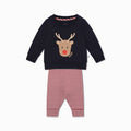 Reindeer Sweater & Joggers Outfit