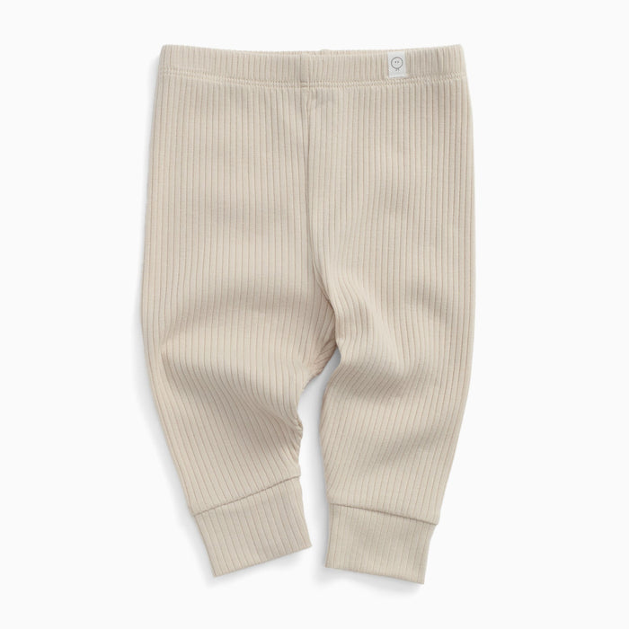 Ribbed Leggings - Ecru