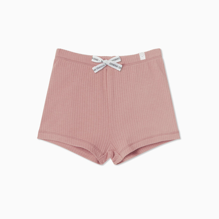 Ribbed Shorts - Rose