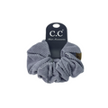 SCR-03 C.C CORDUROY SCRUNCHIE GREY