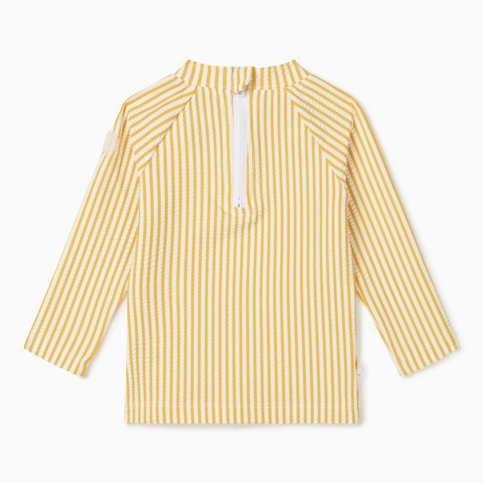Seersucker Mustard Stripe Rashguard