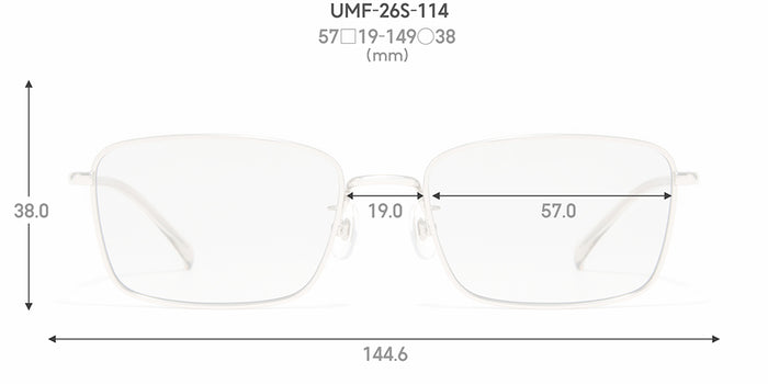 Dimensions Front