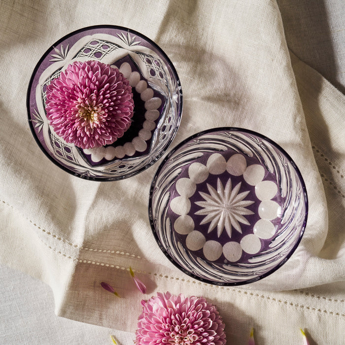 Shimizu Glass Kamahishi Bowl in Lavender