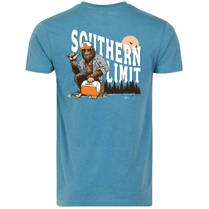 SL-134 Bigfoot Wearing Shirt - Lagoon Heather