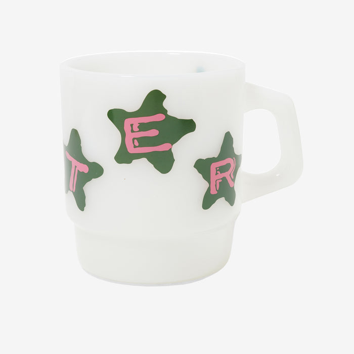 Stars Milk Glass