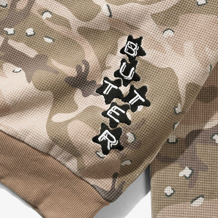 Stars Waffle Zip-Thru Hood