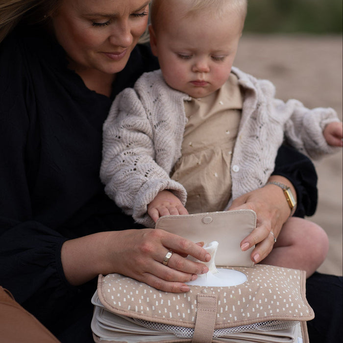 Storksak Baby Diaper Station - Sand