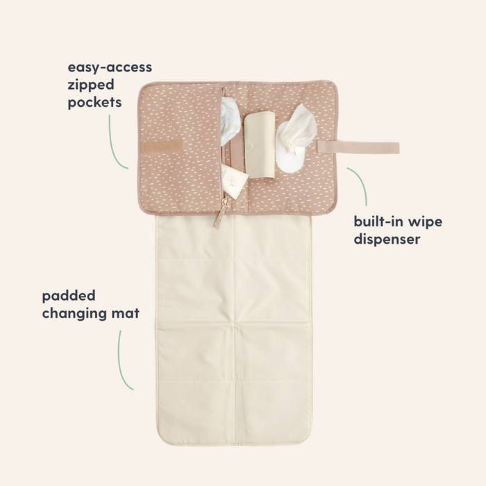 Storksak Baby Diaper Station - Sand