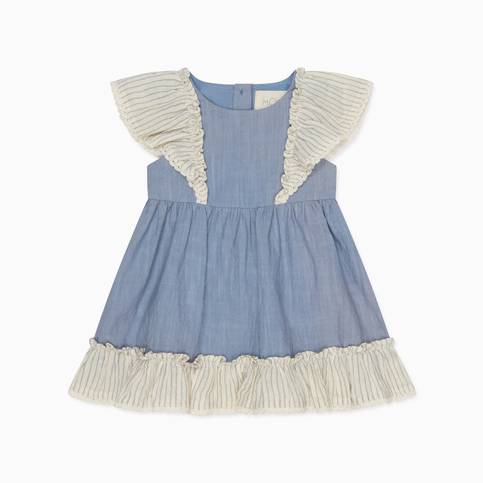 Striped Cotton Dress (& Bloomers)