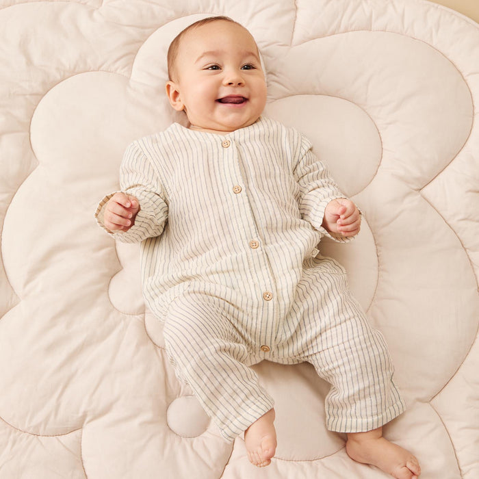 Striped Muslin Romper