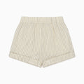 Striped Muslin Shorts