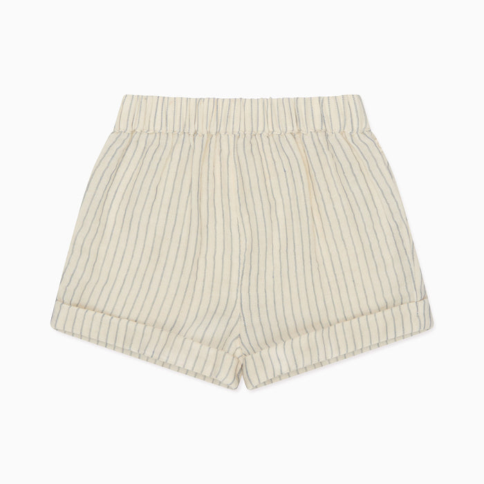 Striped Muslin Shorts