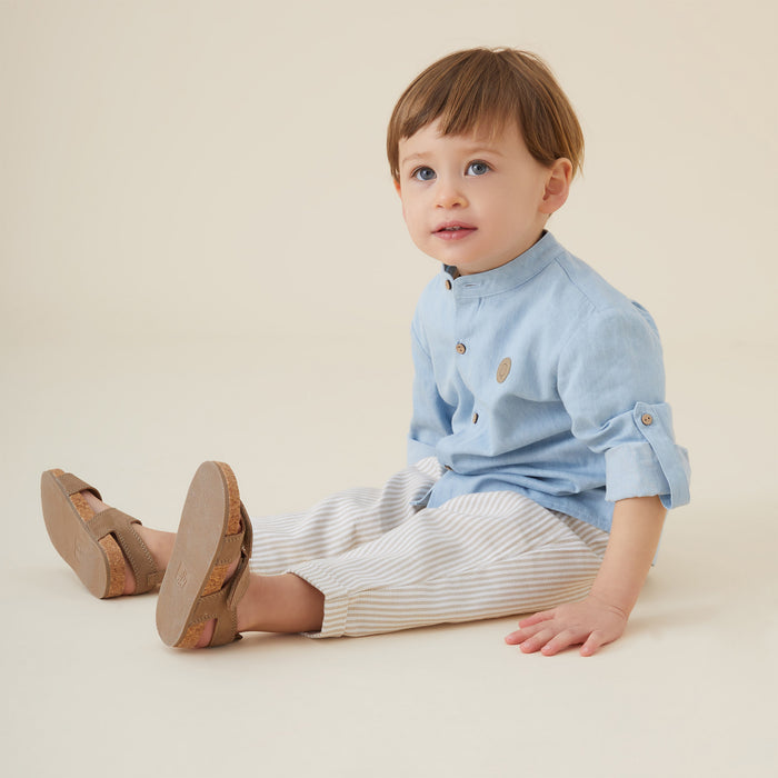 Striped Organic Cotton Pants