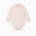 Turtleneck Bodysuit - Blush Stripe