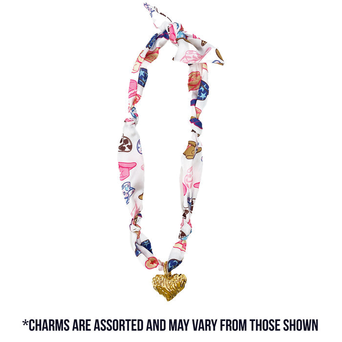 TW-1002 SCARF NECKLACE WITH CHARM