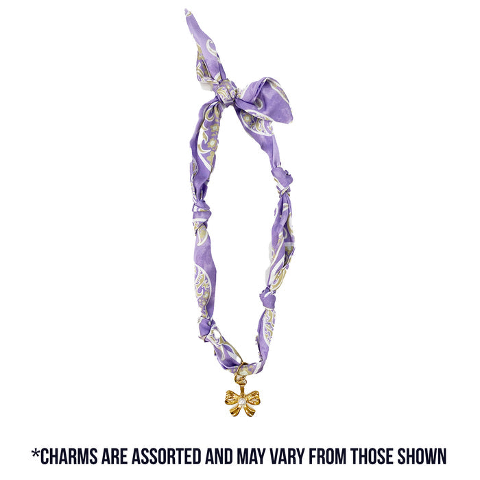 TW-1010 SCARF NECKLACE WITH CHARM