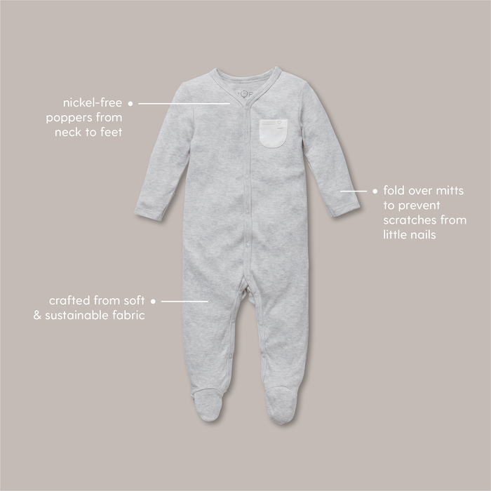 White Snap Baby Pajamas