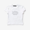 Wmns Glow Cropped Short Sleeve T-Shirt | 2411085
